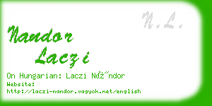 nandor laczi business card